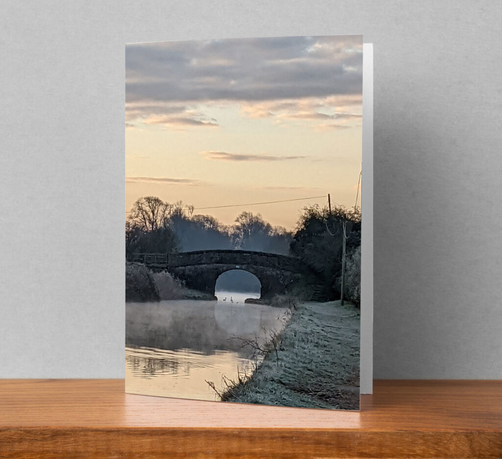 Canal scene greetings card