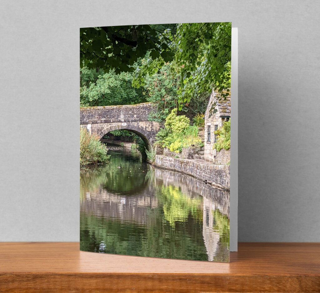 Canal scene greetings card