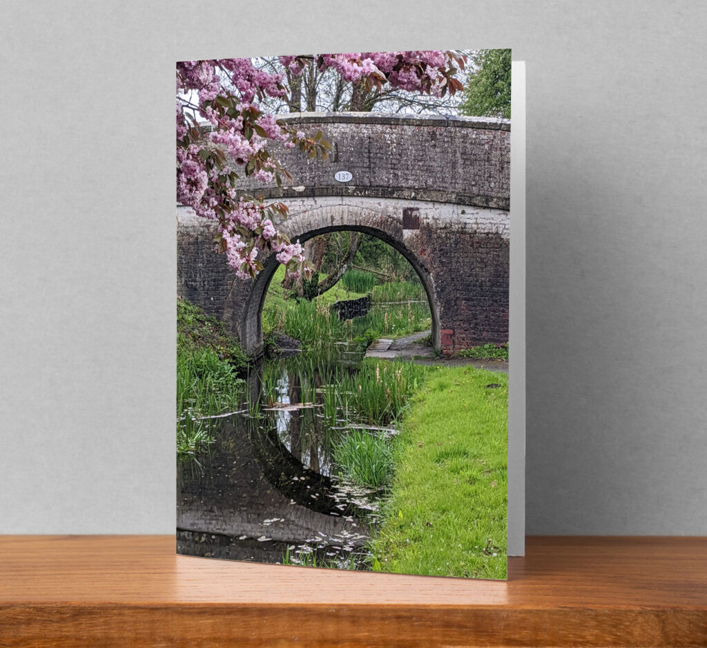 Canal scene greetings card